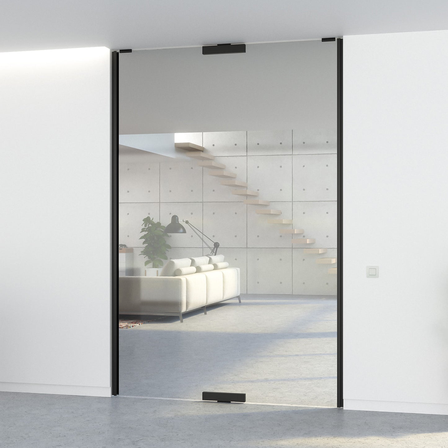 Glass patch fittings | XL | Black