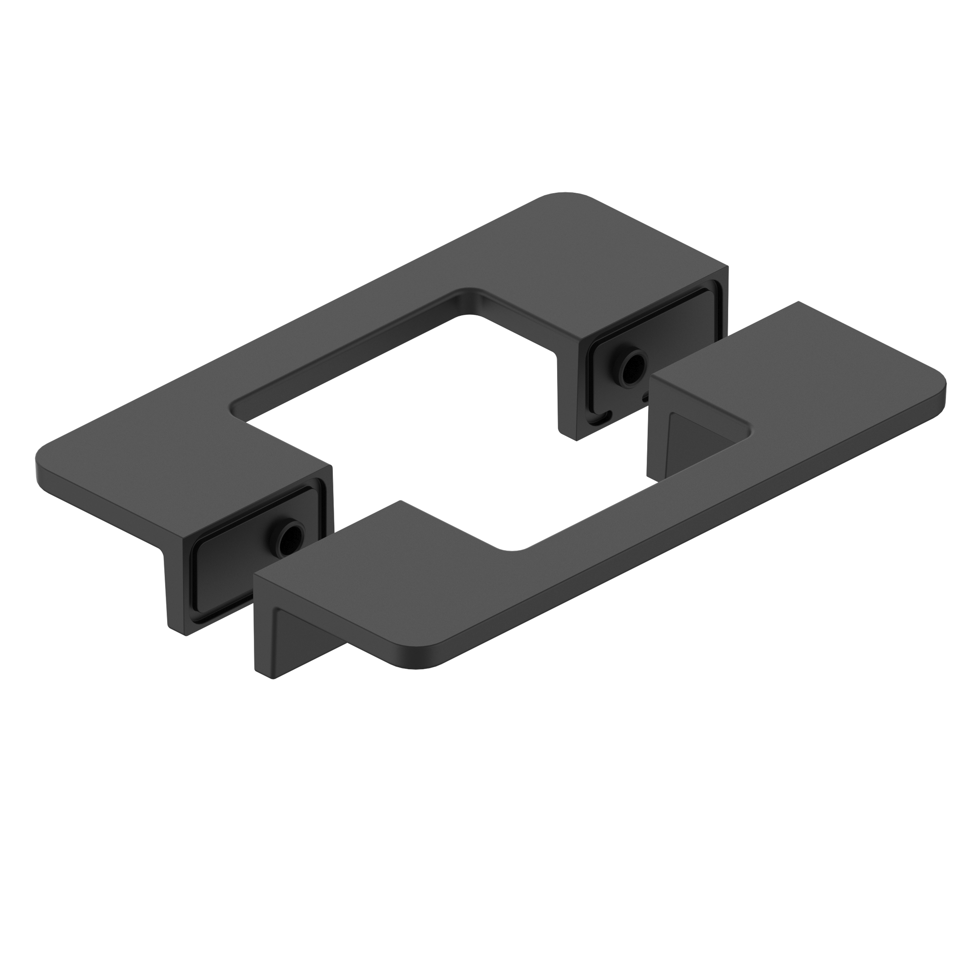 Black anodised door handle DG.12