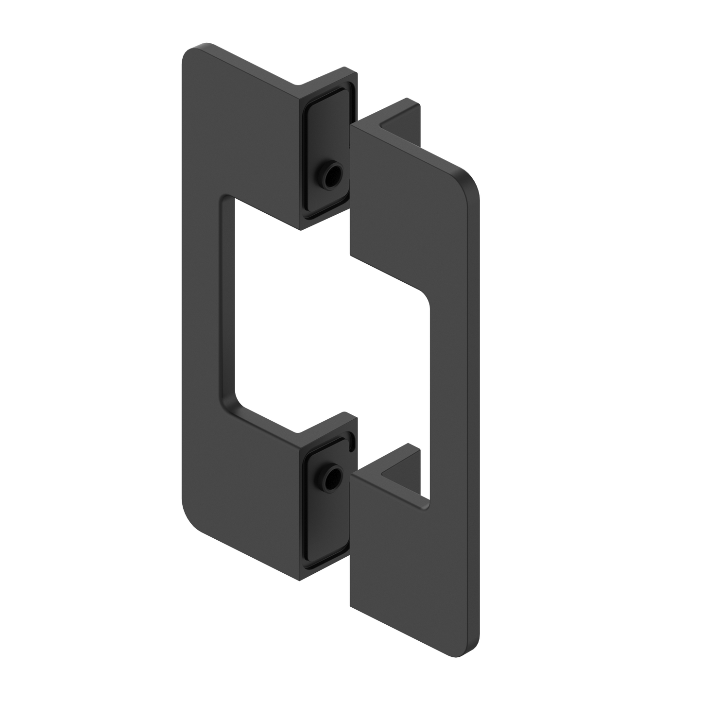 Black anodised door grips DG.12